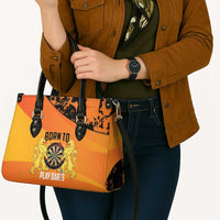 Netherlands Darts Leather Bag Born To Play Darts Grunge Style - Wonder Print Shop
