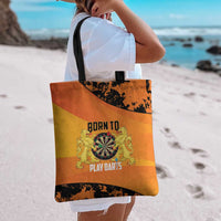 Netherlands Darts Tote Bag Born To Play Darts Grunge Style - Wonder Print Shop