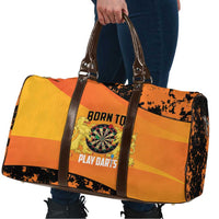 Netherlands Darts Travel Bag Born To Play Darts Grunge Style - Wonder Print Shop