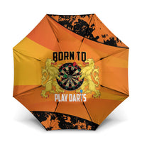 Netherlands Darts Umbrella Born To Play Darts Grunge Style - Wonder Print Shop