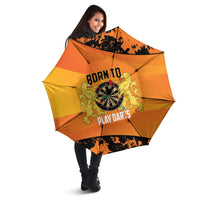 Netherlands Darts Umbrella Born To Play Darts Grunge Style - Wonder Print Shop