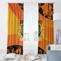 Netherlands Darts Window Curtain Born To Play Darts Grunge Style - Wonder Print Shop