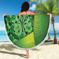 Personalised Ireland Darts Beach Blanket Dartboard Irish Shamrock Pattern - Wonder Print Shop