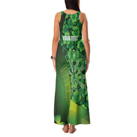 Personalised Ireland Darts Family Matching Tank Maxi Dress and Hawaiian Shirt Dartboard Irish Shamrock Pattern - Wonder Print Shop