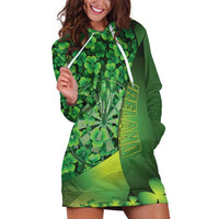 Personalised Ireland Darts Hoodie Dress Dartboard Irish Shamrock Pattern - Wonder Print Shop
