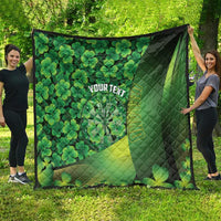 Personalised Ireland Darts Quilt Dartboard Irish Shamrock Pattern - Wonder Print Shop