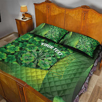 Personalised Ireland Darts Quilt Bed Set Dartboard Irish Shamrock Pattern - Wonder Print Shop