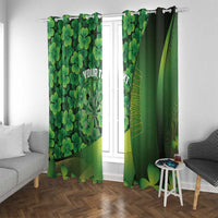 Personalised Ireland Darts Window Curtain Dartboard Irish Shamrock Pattern - Wonder Print Shop