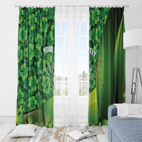 Personalised Ireland Darts Window Curtain Dartboard Irish Shamrock Pattern - Wonder Print Shop
