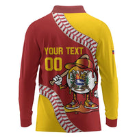 Venezuela 2026 Baseball Custom Long Sleeve Polo Shirt Go Champions Drip Style