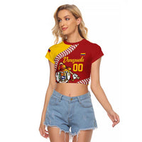 Venezuela 2026 Baseball Custom Raglan Cropped T Shirt Go Champions Drip Style