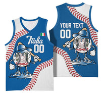 Italy 2026 Baseball Custom Basketball Jersey Go Champions Drip Style