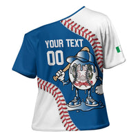 Italy 2026 Baseball Custom Cross Shoulder Shirt Go Champions Drip Style
