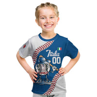 Italy 2026 Baseball Custom Kid T Shirt Go Champions Drip Style
