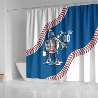 Italy 2026 Baseball Custom Shower Curtain Go Champions Drip Style