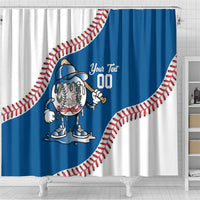 Italy 2026 Baseball Custom Shower Curtain Go Champions Drip Style