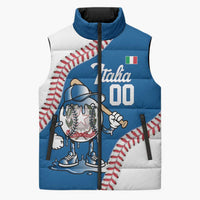 Italy 2026 Baseball Custom Sleeveless Puffer Jacket Go Champions Drip Style