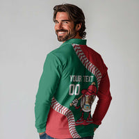 Mexico 2026 Baseball Custom Long Sleeve Polo Shirt Go Champions Drip Style