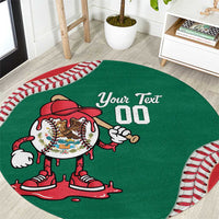 Mexico 2026 Baseball Custom Round Carpet Go Champions Drip Style