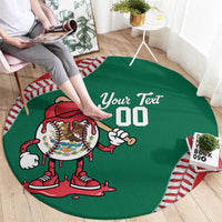 Mexico 2026 Baseball Custom Round Carpet Go Champions Drip Style