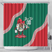 Mexico 2026 Baseball Custom Shower Curtain Go Champions Drip Style