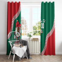 Mexico 2026 Baseball Custom Window Curtain Go Champions Drip Style