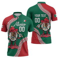 Mexico 2026 Baseball Custom Zipper Polo Shirt Go Champions Drip Style