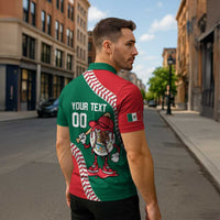Mexico 2026 Baseball Custom Zipper Polo Shirt Go Champions Drip Style