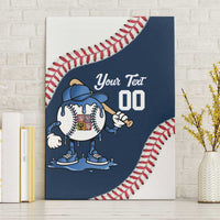 Czech Republic 2026 Baseball Custom Canvas Wall Art Go Cesko Drip Style