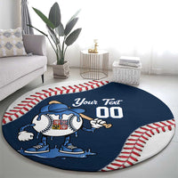 Czech Republic 2026 Baseball Custom Round Carpet Go Cesko Drip Style