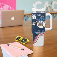 Czech Republic 2026 Baseball Custom Tumbler With Handle Go Cesko Drip Style