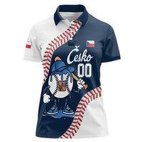 Czech Republic 2026 Baseball Custom Women Polo Shirt Go Cesko Drip Style