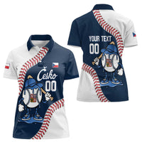 Czech Republic 2026 Baseball Custom Women Polo Shirt Go Cesko Drip Style