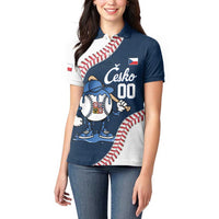 Czech Republic 2026 Baseball Custom Women Polo Shirt Go Cesko Drip Style
