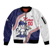 South Korea 2026 Baseball Custom Sleeve Zip Bomber Jacket Go Champions Drip Style