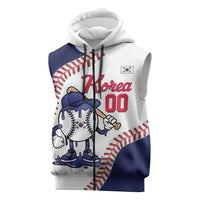 South Korea 2026 Baseball Custom Sleeveless Zip Hoodie Go Champions Drip Style