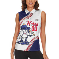 South Korea 2026 Baseball Custom Women Sleeveless Polo Shirt Go Champions Drip Style