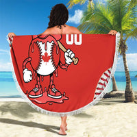Canada 2026 Baseball Custom Beach Blanket Go Champions Drip Style