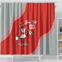 Canada 2026 Baseball Custom Shower Curtain Go Champions Drip Style