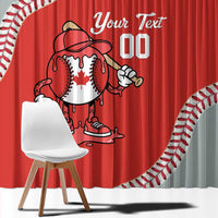 Canada 2026 Baseball Custom Window Curtain Go Champions Drip Style