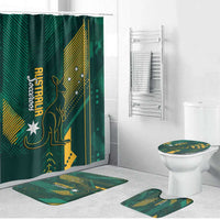 Australia Socceroos 2026 Custom Bathroom Set Go Aussie Kangaroo National Color