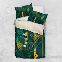 Australia Socceroos 2026 Custom Bedding Set Go Aussie Kangaroo National Color