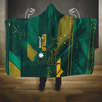 Australia Socceroos 2026 Custom Hooded Blanket Go Aussie Kangaroo National Color