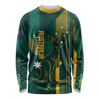 Australia Socceroos 2026 Custom Long Sleeve Shirt Go Aussie Kangaroo National Color
