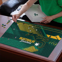 Australia Socceroos 2026 Custom Puzzle Go Aussie Kangaroo National Color