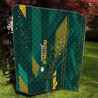 Australia Socceroos 2026 Custom Quilt Go Aussie Kangaroo National Color