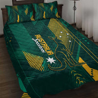 Australia Socceroos 2026 Custom Quilt Bed Set Go Aussie Kangaroo National Color