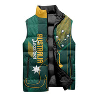 Australia Socceroos 2026 Custom Sleeveless Puffer Jacket Go Aussie Kangaroo National Color