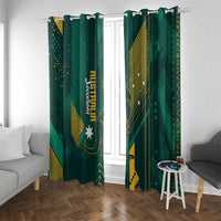Australia Socceroos 2026 Custom Window Curtain Go Aussie Kangaroo National Color