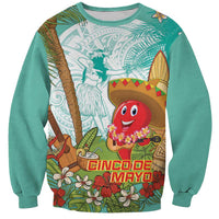 Hawaii Cinco de Mayo Sweatshirt Chili Pepper Hula Girl Tropical Vibes